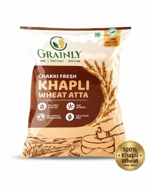 Khapli Wheat Atta | 2 KG Packet