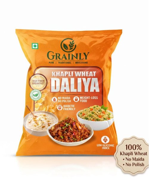 Khapli Wheat Daliya | 500 gm Packet